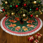 Cookie Gingerbread Christmas Family Decoration - Personalized Tree Skirt 5