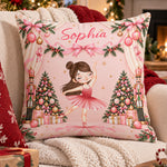 Coquette Bow Ballet Custom Name Gift For Ballet Lover ,Ballerina, Ballet Girl - Personalized Pillow 1