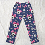 Coquette Bow Soccer Custom Name, Number Gift For Soccer Player, Soccer Team - Personalized Lounge Pants 6
