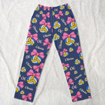 Coquette Bow Volleyball Custom Name, Number Gift For Volleyball Player, Volleyball Team - Personalized Lounge Pants 4
