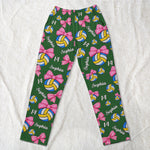 Coquette Bow Volleyball Custom Name, Number Gift For Volleyball Player, Volleyball Team - Personalized Lounge Pants 5
