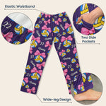 Coquette Bow Volleyball Custom Name, Number Gift For Volleyball Player, Volleyball Team - Personalized Lounge Pants 9