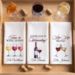 Corks Are For Quitters Gift For Wine Lover, Wine Girl - Personalized Kitchen Towel 2