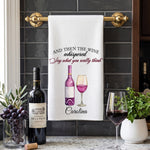 Corks Are For Quitters Gift For Wine Lover, Wine Girl - Personalized Kitchen Towel 3