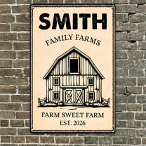 Country Farmhouse, Farm House, Farm Deco - Personalized Metal Sign 4