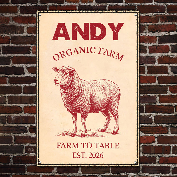 Country Farmhouse, Farm House, Farm Deco - Personalized Metal Sign 5