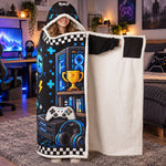 Couple Gaming Blanket Custom Gifts For Her, Him - Personalized Blanket Hoodie 2