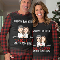 Annoying Each Other - Couple Pajamas - Personalized Pajama Set