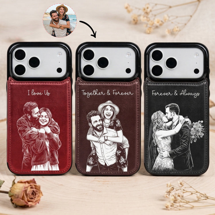 Couple Photo Forever & Always Anniversary Gifts For Her, Him - Personalized Phone Case 1
