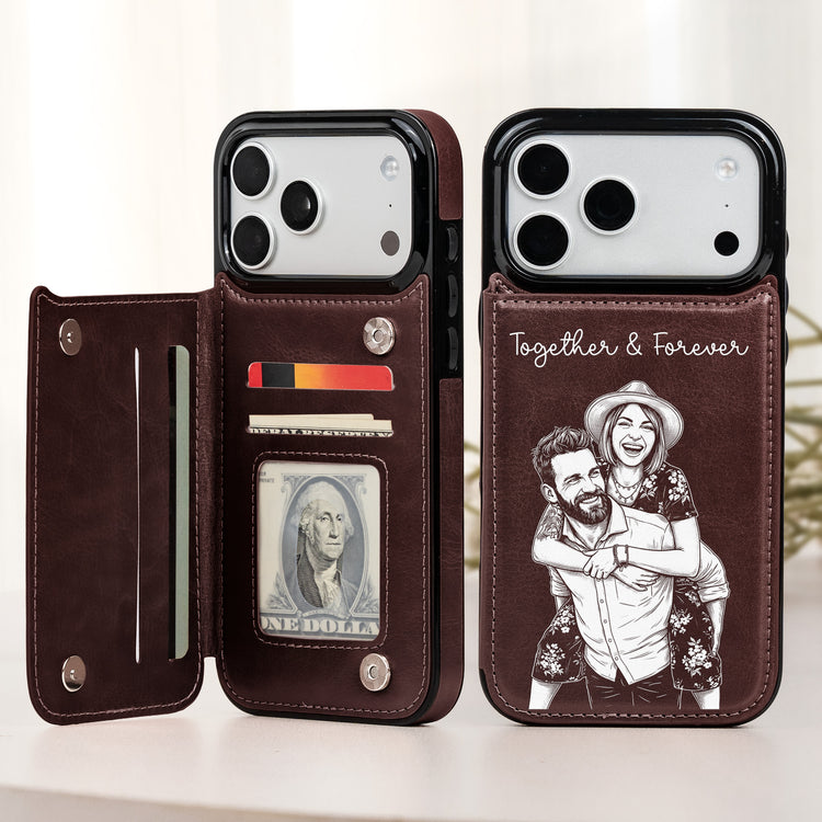 Couple Photo Forever & Always Anniversary Gifts For Her, Him - Personalized Phone Case 2