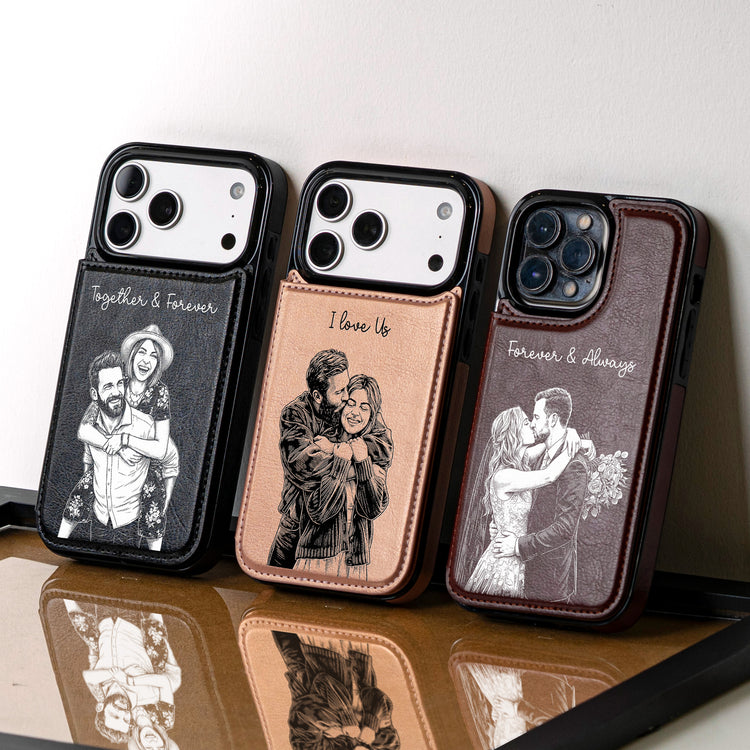 Couple Photo Forever & Always Anniversary Gifts For Her, Him - Personalized Phone Case 5