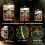 Couple Trading Card Custom Photo Love League - Personalized Ornament 5