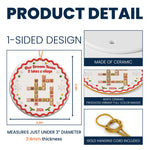Coworkers Thank You Gifts Custom Crosswords - Christmas Gingerbread Style - Personalized Ornament 5