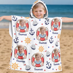 Cruise Kids Custom Name And Photo - Personalized Beach Towel 1