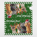 Custom Address Mailbox Covers Magnetic, Mailbox Wrap Merry Christmas Dog Pet Cat Lover - Personalized Mailbox Cover 6