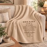 Custom Anniversary Counting Time, Custom Year For Couples, Him, Her, Parents - Personalized Blanket 1