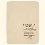 Custom Anniversary Counting Time, Custom Year For Couples, Him, Her, Parents - Personalized Blanket 3