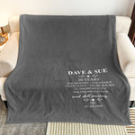 Custom Anniversary Counting Time, Custom Year For Couples, Him, Her, Parents - Personalized Blanket 4