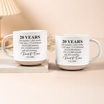 Custom Anniversary Counting Time, Custom Year For Couples, Him, Her, Parents - Personalized Mug 2