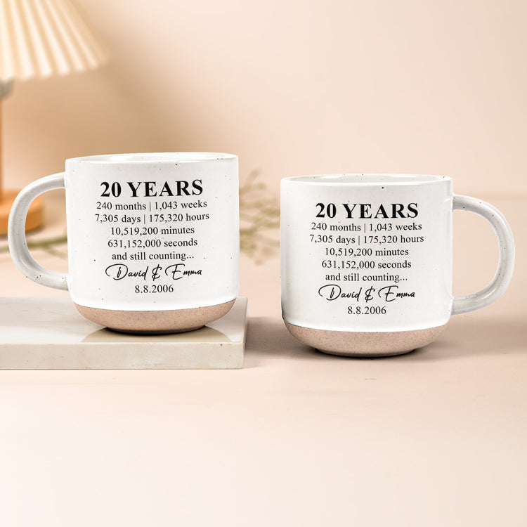 Custom Anniversary Counting Time, Custom Year For Couples, Him, Her, Parents - Personalized Mug 2