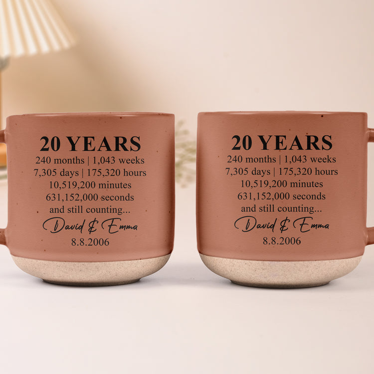 Custom Anniversary Counting Time, Custom Year For Couples, Him, Her, Parents - Personalized Mug 6