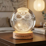 Custom Anniversary Counting Time, Custom Year For Couples, Him, Her, Parents - Personalized Night Light 2