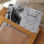Custom Anniversary Counting Time, Custom Year For Couples, Him, Her, Parents - Personalized Wallet Card 2
