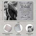 Custom Anniversary Counting Time, Custom Year For Couples, Him, Her, Parents - Personalized Wallet Card 5