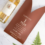 Custom Anniversary Counting Time, Custom Year For Couples, Him, Her, Parents, Wine Lovers - Personalized Leather Wine Bag 5