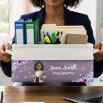 Custom Basket For Coworkers, Teacher, Accountants - Personalized Storage Basket 2
