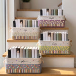 Custom Birth Flower & Name - For Book Lovers - Personalized Storage Basket 2