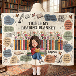Custom Birth Flower & Name For Friends, Book Lovers, Book Clubs - Personalized Blanket 1