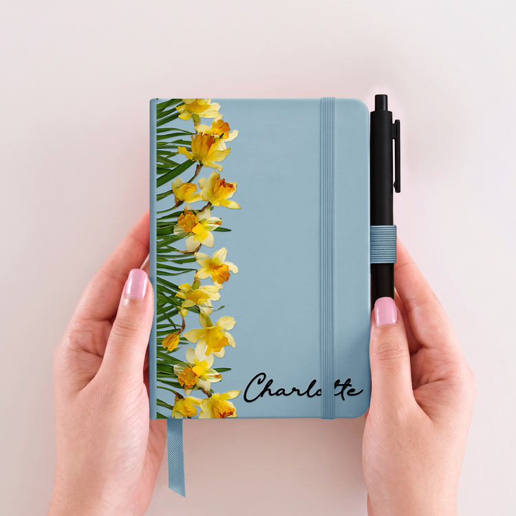 Custom Birth Flower & Name Gift For Her, Gift For Friend, Coworker, Teacher - Personalized Journal 3