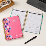 Custom Birth Flower & Name Gift For Her, Gift For Friend, Coworker, Teacher - Personalized Journal Planner_2027 1