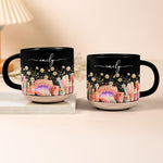 Custom Birth Flower & Name Pottery Mug - Gift For Nail Tech - Personalized Mug 3