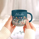 Custom Birth Flower & Name Pottery Mug - Gift For Soccer Lovers Soccer Fans - Personalized Mug 6