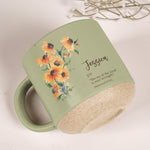 Custom Birth Flower Initial With Bible Verse - Personalized Mug 4