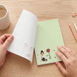 Custom Birth Flower, Name & Cute Character For Her, Daughter, Mom, Friends - Personalized Notepad 4