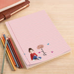 Custom Birth Flower, Name & Cute Character For Her, Daughter, Mom, Friends - Personalized Notepad 6
