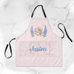 Custom Birth Flower - Painting Apron For Daughter, Kids, Painting Lovers, Women Painters - Personalized Apron 3