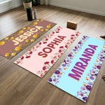 Custom Birth Flower With Name Gift For Her - Personalized Yoga Mat 1