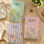 Custom Birth Flowers & Name, Gift For Her, Daughter, Best Friend, Coworker, Teacher - Personalized Journal 1