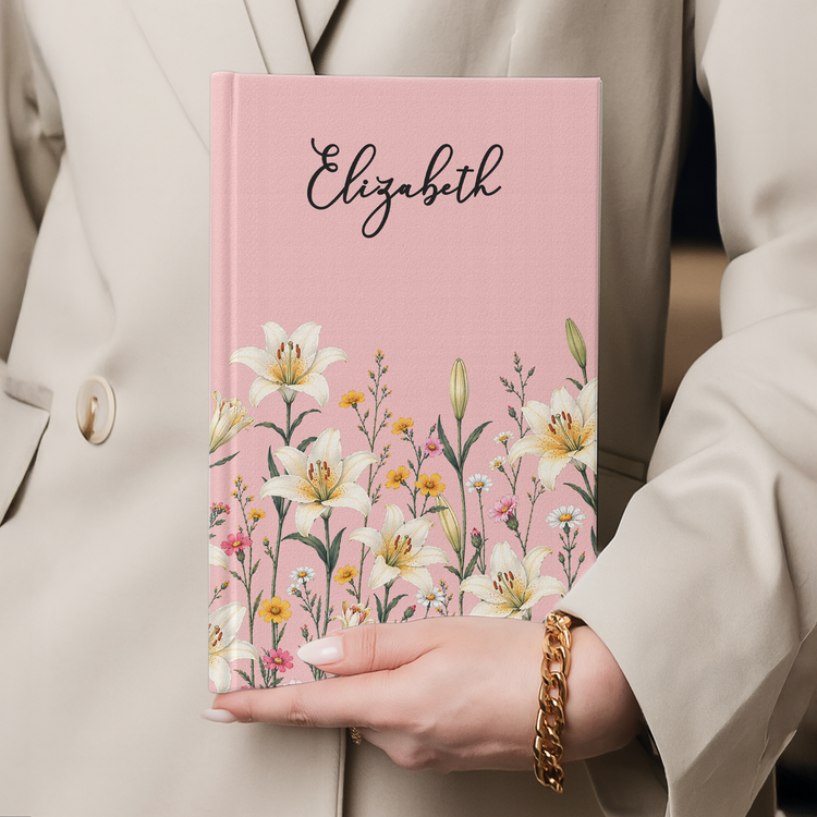 Custom Birth Flowers & Name, Gift For Her, Daughter, Best Friend, Coworker, Teacher - Personalized Journal 7