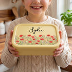 Custom Birth Flowers & Name, Gift For Her, Daughter, Best Friend - Personalized Lunch Box 3