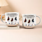 Custom Birth Month Butterflies Gift For Sister Friend Sibling - Personalized Mug 2