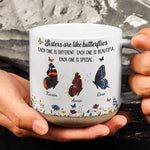 Custom Birth Month Butterflies Gift For Sister Friend Sibling - Personalized Mug 3