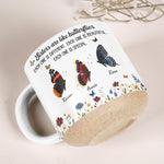 Custom Birth Month Butterflies Gift For Sister Friend Sibling - Personalized Mug 4