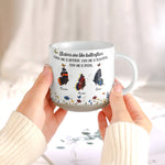 Custom Birth Month Butterflies Gift For Sister Friend Sibling - Personalized Mug 5