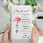 Custom Birth Month Flower Bookish 40Th Birthday Gift For Her, Best Friend Woman - Personalized Vase 7