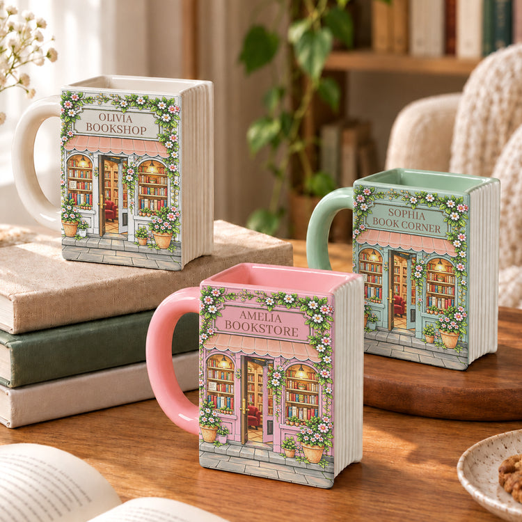 Custom Bookshop Reading Room Decors, Book Lover Gift For Her - Personalized Mug 2